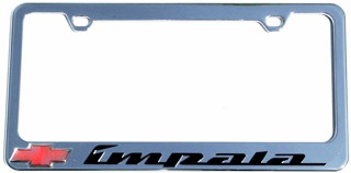 Chevy Impala License Plate Frame