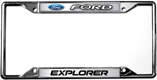 Ford Explorer License Plate Cover