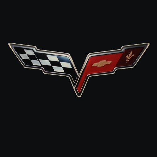 C6 Corvette Front Emblem Metal Sign