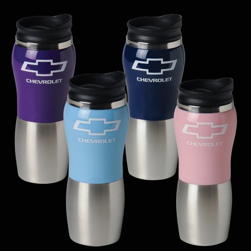 Chevrolet Stainless Travel Mug with Chevy Bowtie