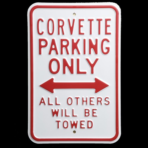 Corvette Parking Sign