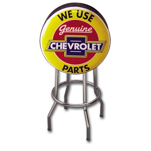 Chevy We Use Genuine Parts Counter Stool TOP ONLY