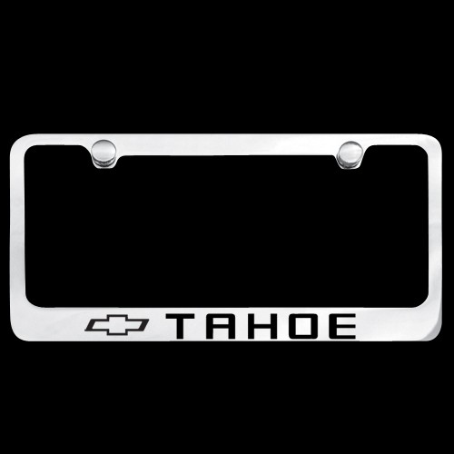 Chevy Tahoe License Plate Frame Chrome