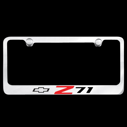 Chevy Z71 Chrome License Plate Frame