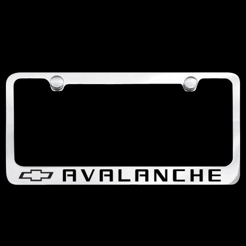 Chevy Avalanche License Plate Frame - Chrome 