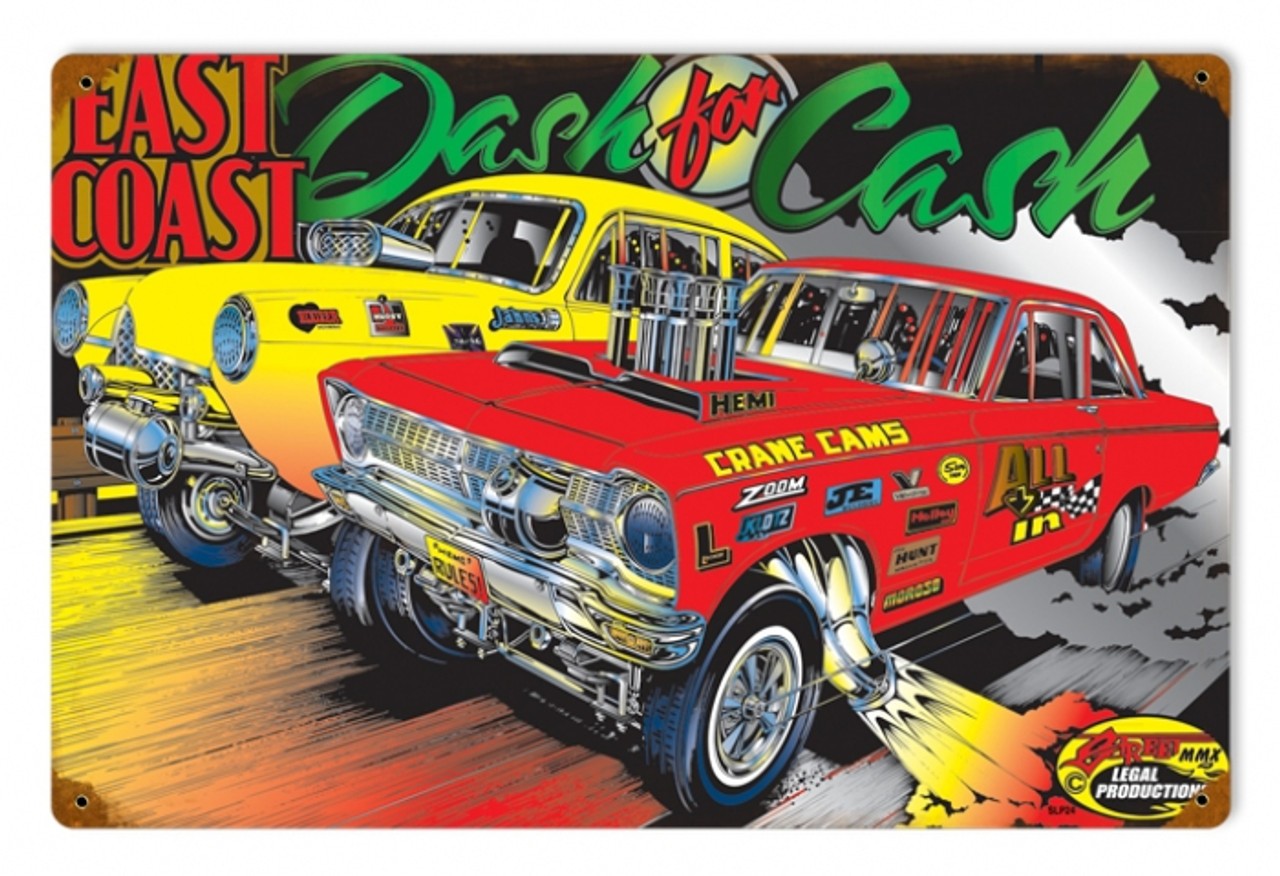 Dash For Cash Vintage Sign