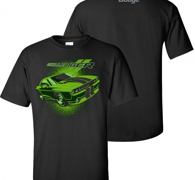 Dodge Challenger Lime T Shirt