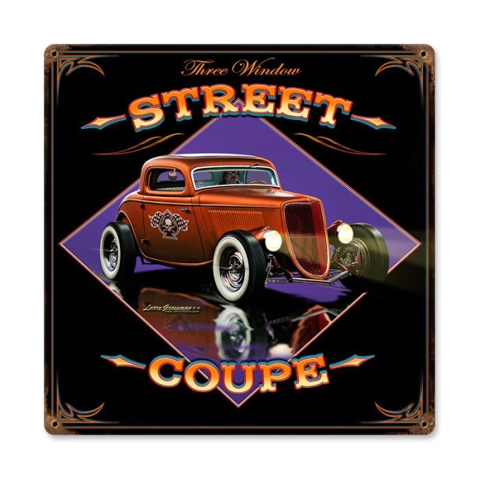 Street Coupe Vintage Vintage Sign 15 x 12