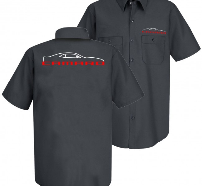 5th Generation Camaro Silhouette Mechanic Shirt