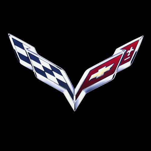 C7 Corvette Emblem Steel Sign