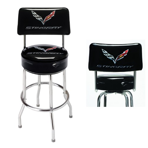 C7 Corvette Stingray EZ-Comfort Counter Stool with Back