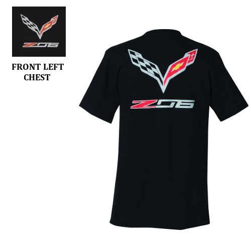 C7 Corvette Z06 T Shirt with Flags
