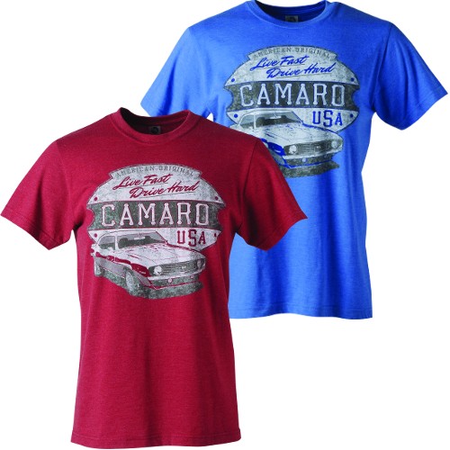 Camaro Live Fast Drive Hard T Shirt