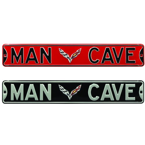 C7 Corvette Man Cave Street Sign