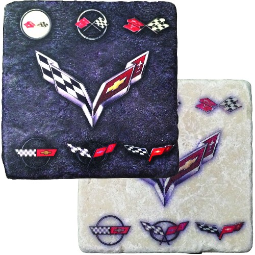 C7 Corvette Generation Stone Coaster