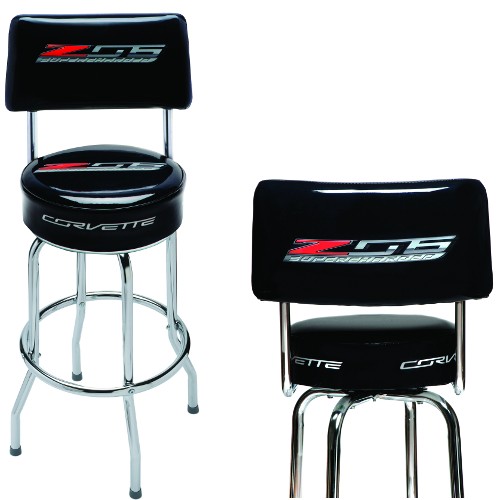 C7 Z06 Corvette EZ-Comfort Pub Stool with Back