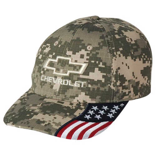 Chevrolet Freedom Digital Camo Hat with American Flag