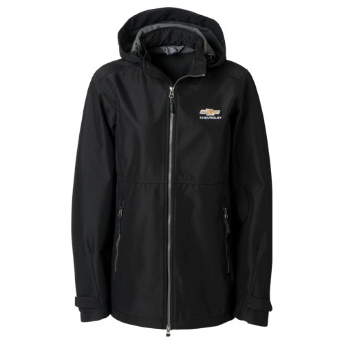 Ladies Chevrolet Soft Shell Jacket with Gold Bowtie