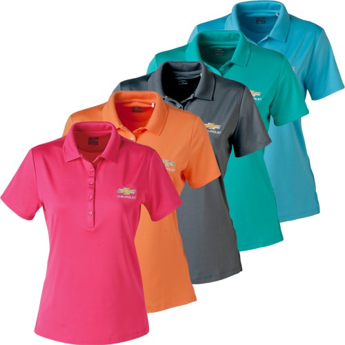 Ladies Chevrolet Opti-Dri Polo with Gold Bowtie