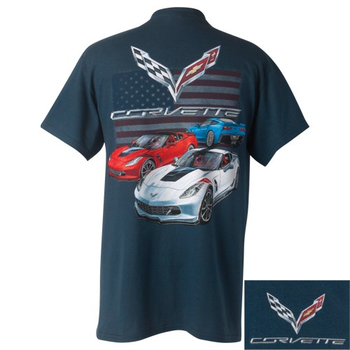 C7 Corvette Grand Sport Flag T Shirt