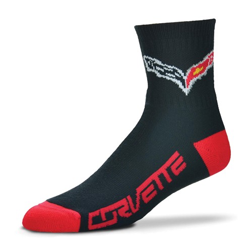 C7 Corvette Team Color Quarter Crew Socks