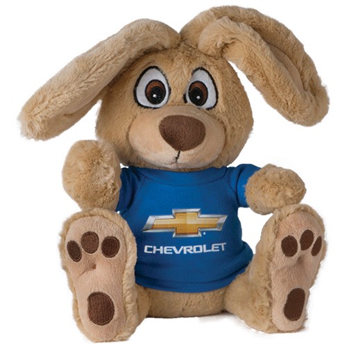 Chevrolet Bunny Plush Toy with Gold Bowtie