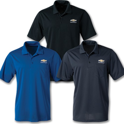 Chevrolet UV Dri Zone Micro Mesh Polo with Pocket