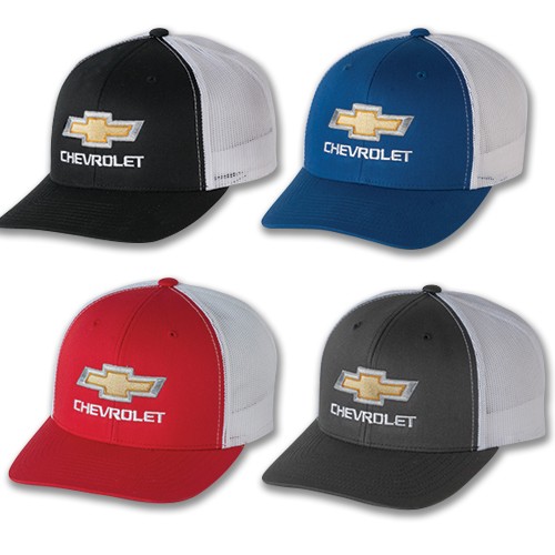 Chevrolet Retro Trucker Hat with Gold Bowtie