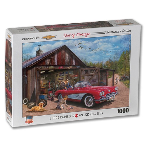 59 Corvette Out of Storage 1000 Piece Puzzle