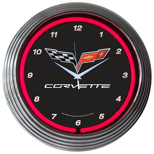 C6 Corvette Neon Clock