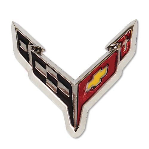 C8 Corvette Flag Lapel Pin