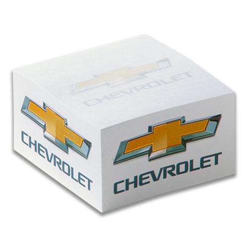 Chevrolet Post-It Notes Cube with Gold Bowtie