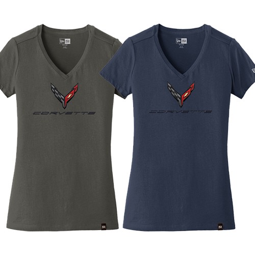 Ladies C8 Corvette V-Neck