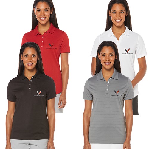Ladies C8 Corvette Callaway Dry Core Polo