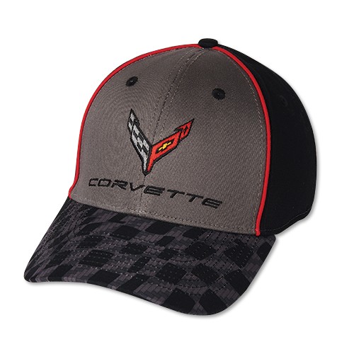 C8 Corvette Carbon Flash Checkered Bill Hat