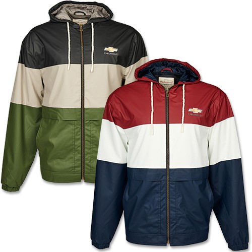 Chevy Vintage Hooded Premium Rain Jacket