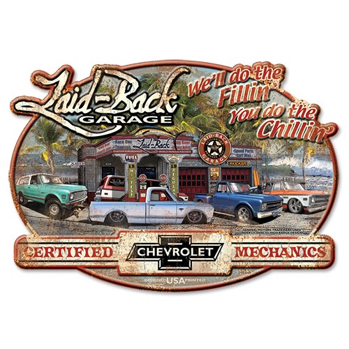 67 - 72 Chevy Trucks Certified Mechanics Sign