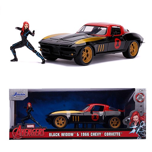 Corvette with Black Widow 1:24 Diecast