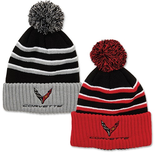 C8 Corvette Beanie with Pom