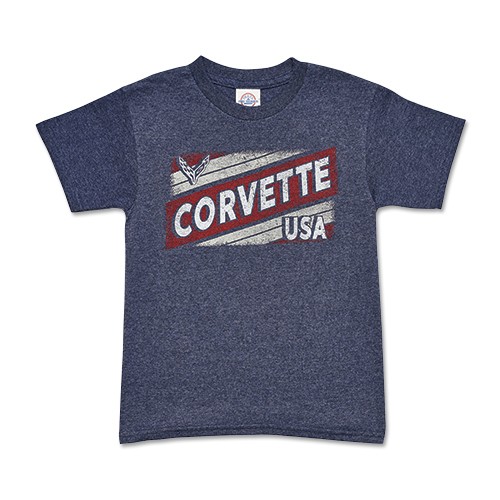 Youth Corvette USA T Shirt