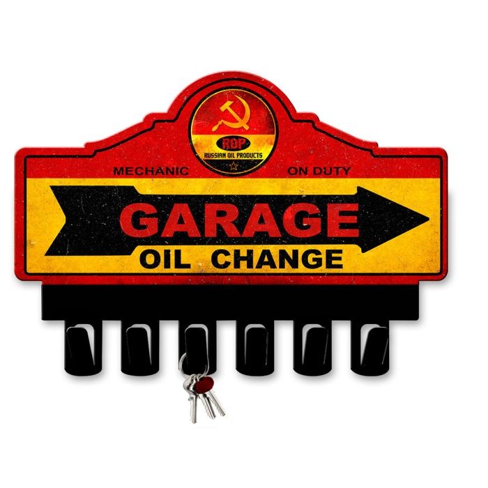 ROP Gasoline Key Hanger Vintage Sign
