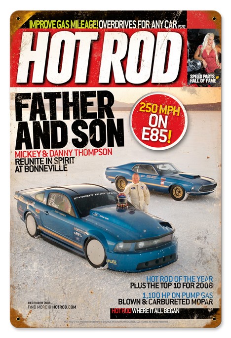Hot Rod Magazine Cover "Danny Thompson" (Dec. 2008) Sign