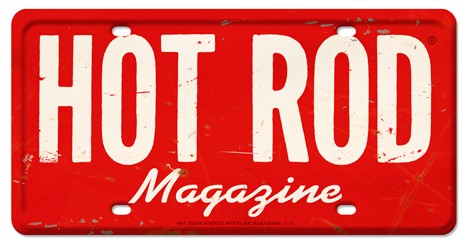 HOT ROD Magazine Vintage License Plate