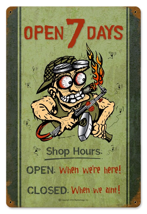 Shop Hours