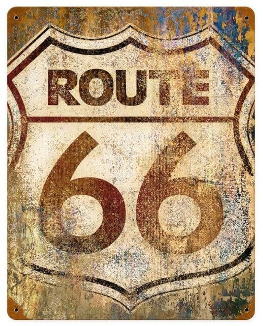 Route 66 Grunge Vintage Sign
