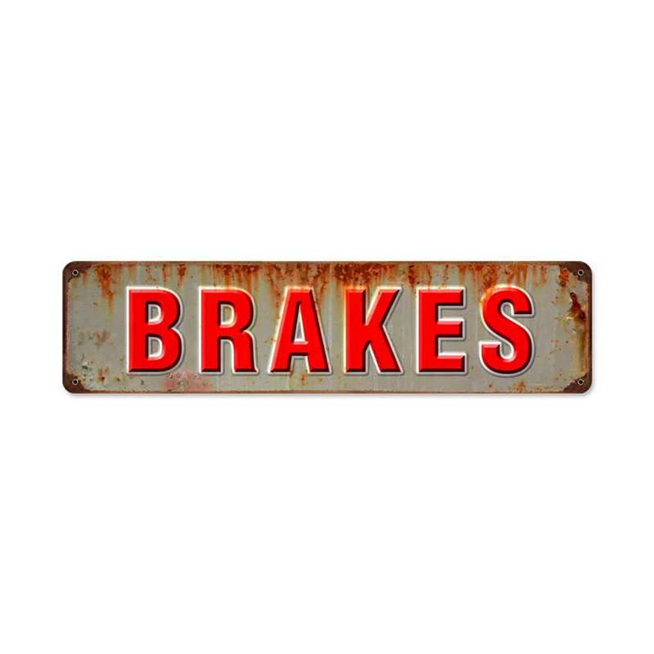 Brakes Vintage Metal Sign 20 x 5