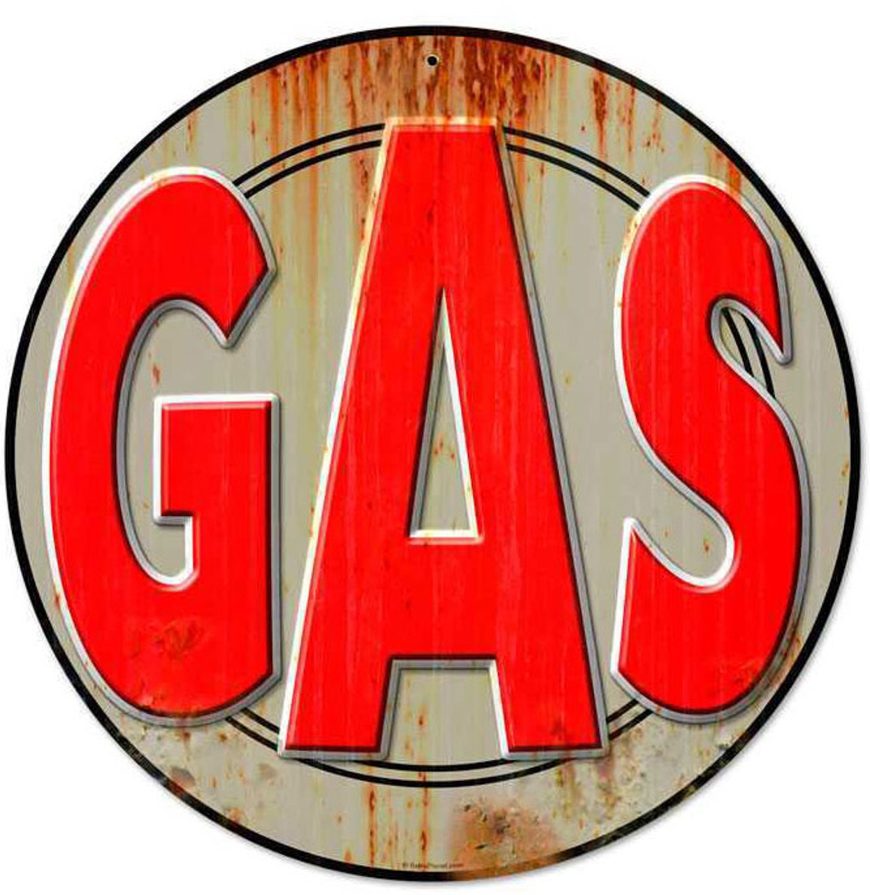 Gas Vintage Metal Sign 14 x 14