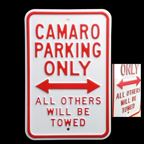 Chevy Camaro Parking Sign