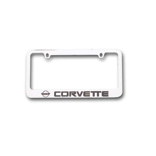 C4 Corvette License Plate Frame Chrome