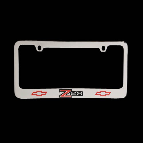Camaro Z28 License Plate Frame Chrome